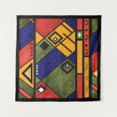 Naadloos afrikaans ethnos traditioneel textuurpatr wandkleed (Voorkant (horizontaal))