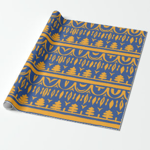 Naadloos afrikaans patroon cadeaupapier