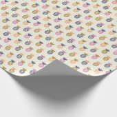 Naadloos ananas  patroonontwerp cadeaupapier (Hoek)