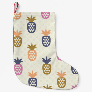 Naadloos ananas  patroonontwerp kleine kerstsok