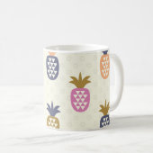 Naadloos ananas patroonontwerp koffiemok (Voorkant rechts)