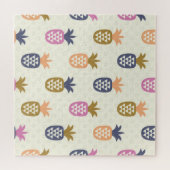 Naadloos ananas  patroonontwerp legpuzzel (Horizontaal)