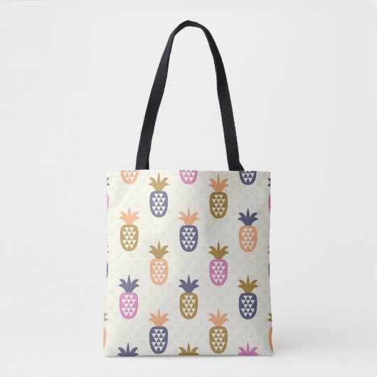 Naadloos ananas patroonontwerp tote bag (Voorkant)