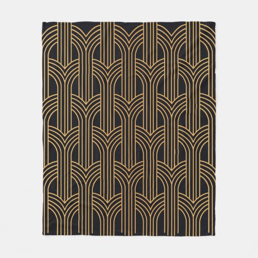 Naadloos Art Deco Pattern. geometrisch minimum Fleece Deken (Voorkant)