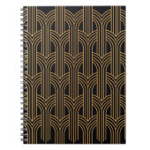 Naadloos Art Deco Pattern.  geometrisch minimum Notitieboek (Voorkant)