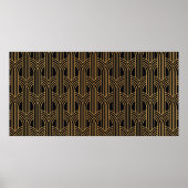 Naadloos Art Deco Pattern. geometrisch minimum Poster (Voorkant)