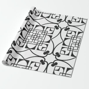 Naadloos Art Deco Pattern. minimalistische ba Cadeaupapier