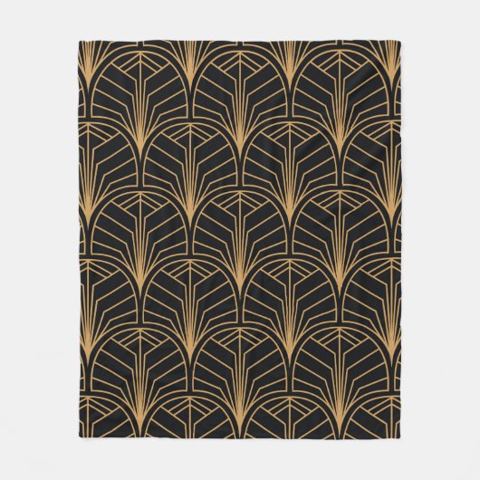 Naadloos Art Deco Pattern.  minimalistische ba Fleece Deken (Voorkant)