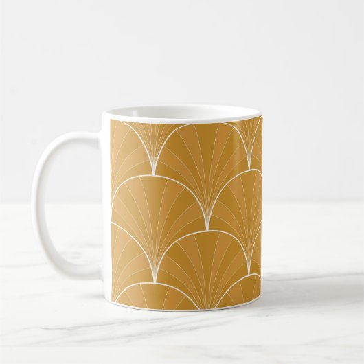Naadloos Art Deco Pattern. minimalistische ba Koffiemok (Links)