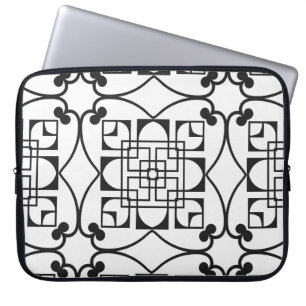 Naadloos Art Deco Pattern.  minimalistische ba Laptop Sleeve