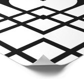 Naadloos Art Deco Pattern. minimalistische ba Poster (Hoek)