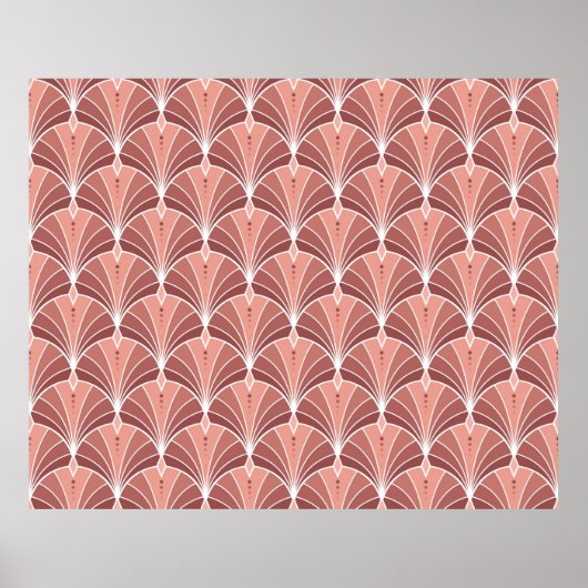 Naadloos Art Deco Pattern. minimalistische ba Poster (Voorkant)