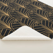 Naadloos Art Deco Pattern.  minimalistische ba Sherpa Deken (3/4)
