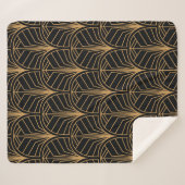 Naadloos Art Deco Pattern.  minimalistische ba Sherpa Deken (Voorkant (horizontaal))