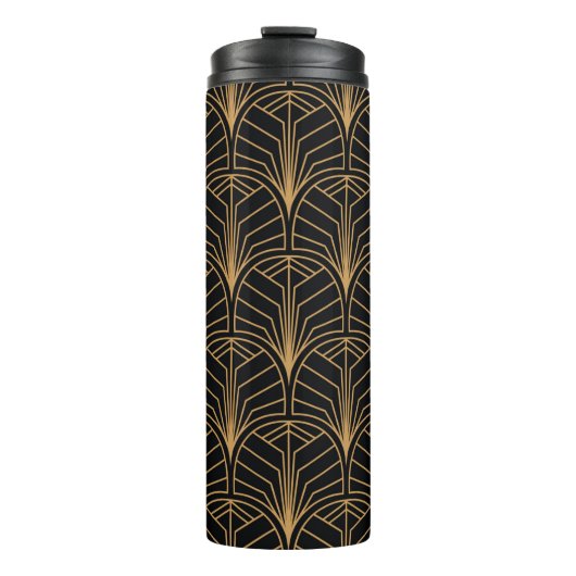 Naadloos Art Deco Pattern. minimalistische ba Thermosbeker (Voorkant)