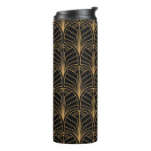 Naadloos Art Deco Pattern. minimalistische ba Thermosbeker (Gedraaid links)
