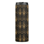 Naadloos Art Deco Pattern. minimalistische ba Thermosbeker (Achterkant)