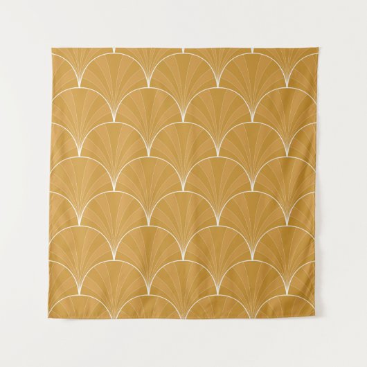 Naadloos Art Deco Pattern. minimalistische ba Wandkleed (Voorkant)