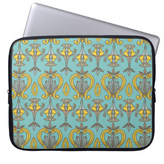  naadloos Art Nouveau Pattern.  wand Laptop Sleeve