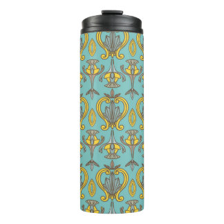  naadloos Art Nouveau Pattern.  wand Thermosbeker
