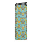 naadloos Art Nouveau Pattern. wand Thermosbeker (Gedraaid links)