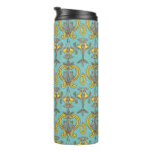 naadloos Art Nouveau Pattern. wand Thermosbeker (Geroteerd rechts)
