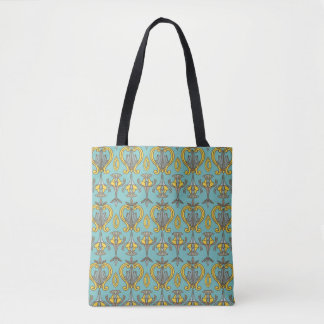  naadloos Art Nouveau Pattern.  wand Tote Bag