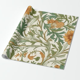 Naadloos Arts and Crafts stijl herhalend patroon Cadeaupapier