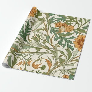 Naadloos Arts and Crafts stijl herhalend patroon Cadeaupapier