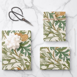 Naadloos Arts and Crafts stijl herhalend patroon Inpakpapier Vel