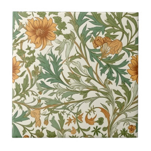 Naadloos Arts and Crafts stijl herhalend patroon Tegeltje