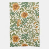 Naadloos Arts and Crafts stijl herhalend patroon Theedoek (Verticaal)