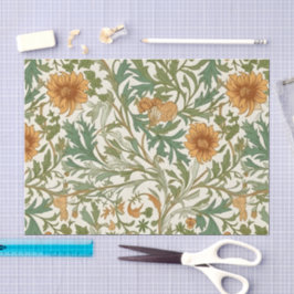 Naadloos Arts and Crafts stijl herhalend patroon Tissuepapier