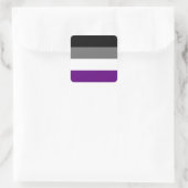 Naadloos Aseksuele Pride Flag Patroon herhalen Vierkante Sticker (Tas)