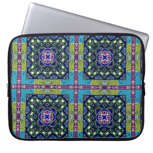 Naadloos Aztec Patroon. Ikat Chevron Cloth. Herhaa Laptop Sleeve