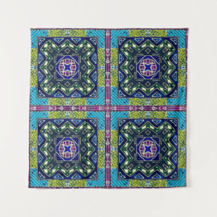Naadloos Azteeks patroon. Ikat Chevron Stof. Herha Wandkleed