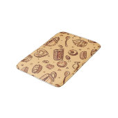 Naadloos bakkerijpatroon badmat (Gekanteld)