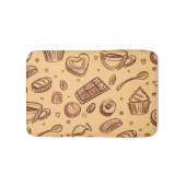 Naadloos bakkerijpatroon badmat (Voorkant)