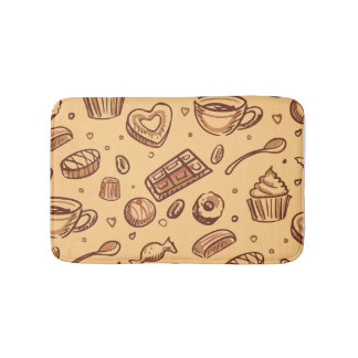 Naadloos bakkerijpatroon badmat