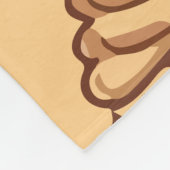 Naadloos bakkerijpatroon fleece deken (Hoek)