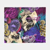 Naadloos behang patroon. Bright Magic Psychedel Fleece Deken (Voorkant (Horizontaal))