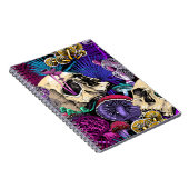 Naadloos behang patroon. Bright Magic Psychedel Notitieboek (Rechterzijde)