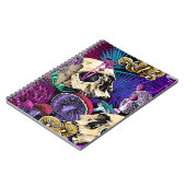 Naadloos behang patroon. Bright Magic Psychedel Notitieboek (Linkerzijde)