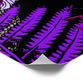 Naadloos behang patroon. Bright Magic Psychedel Poster (Hoek)