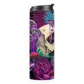 Naadloos behang patroon. Bright Magic Psychedel Thermosbeker (Gedraaid links)