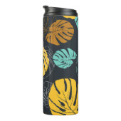 naadloos behangselpapier van tropisch blad thermosbeker (Geroteerd rechts)