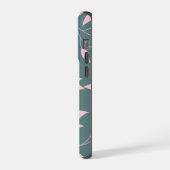 Naadloos bladerenpatroon iPhone hoesje (Linkerkant)