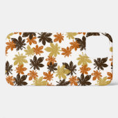 naadloos bladpatroon met grijpeffect Case-Mate iPhone case (Achterkant (horizontaal))