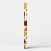 naadloos bladpatroon met grijpeffect Case-Mate iPhone case (Achterkant / Links)
