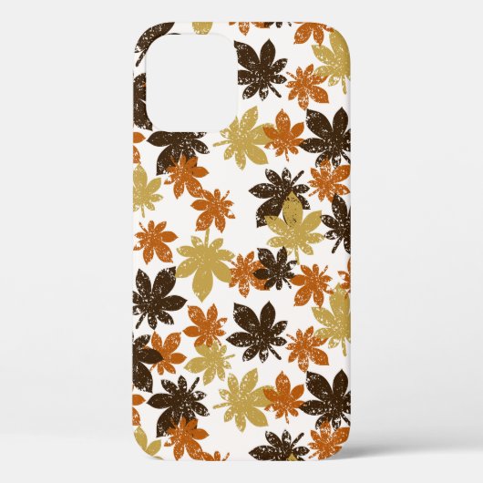 naadloos bladpatroon met grijpeffect Case-Mate iPhone case (Achterkant)
